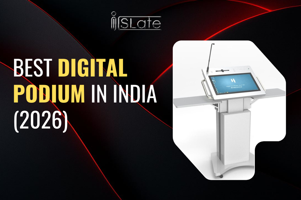 Best Digital Podium in India (2026) – Smart Interactive Podium with Built-in PC &amp; Display