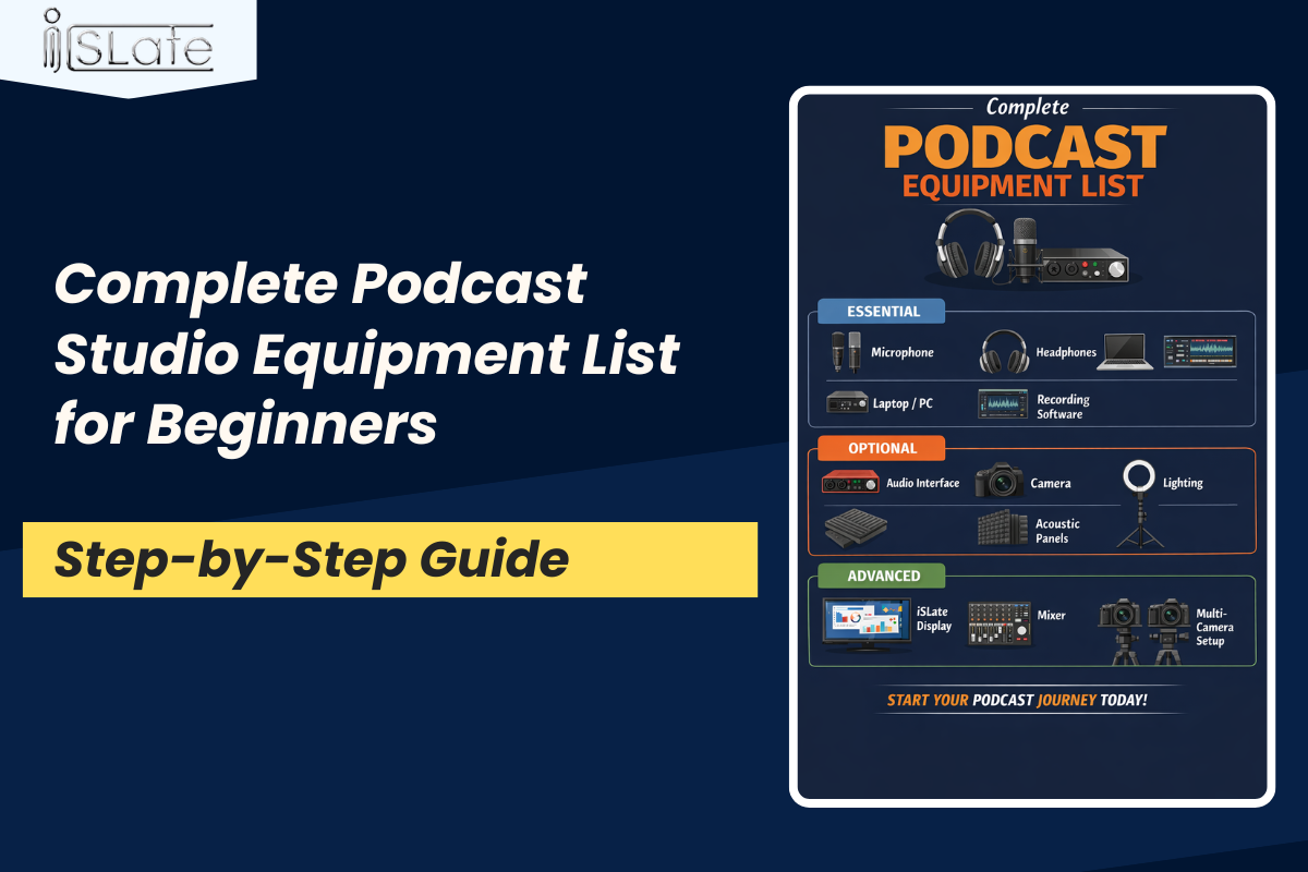 Complete Podcast Studio Equipment List for Beginners