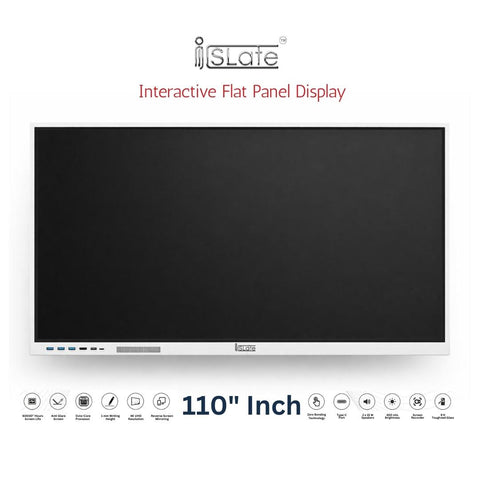 iSLate Interactive Flat Panel E Series 110" Inch | Google Certified 4K Interactive Display | 8GB RAM / 128GB ROM