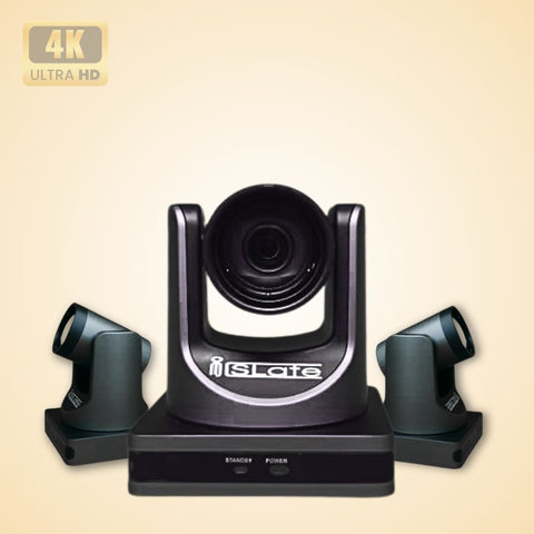 iSLate 4K PTZ Camera | Ultra HD Auto Tracking | Zoom Certified | Smart Classroom & Studio Camera
